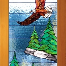 Eagle stained glass